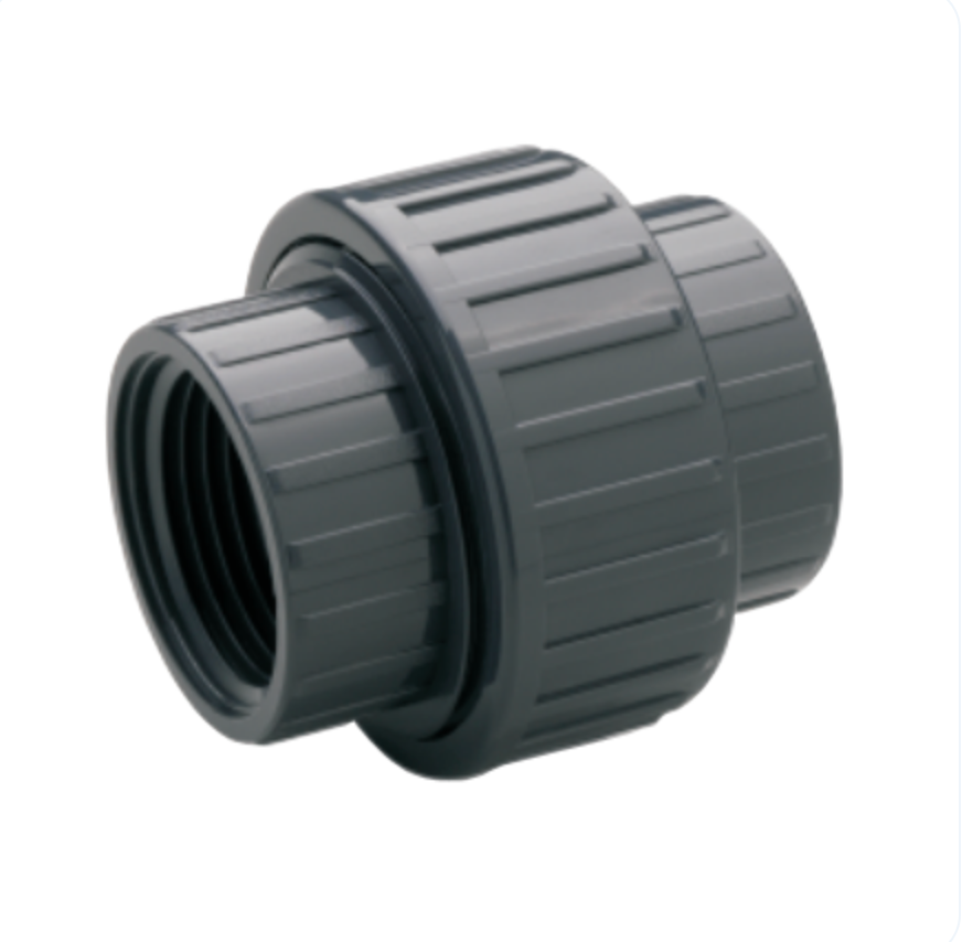 PVC 3-delige koppeling binnendraad